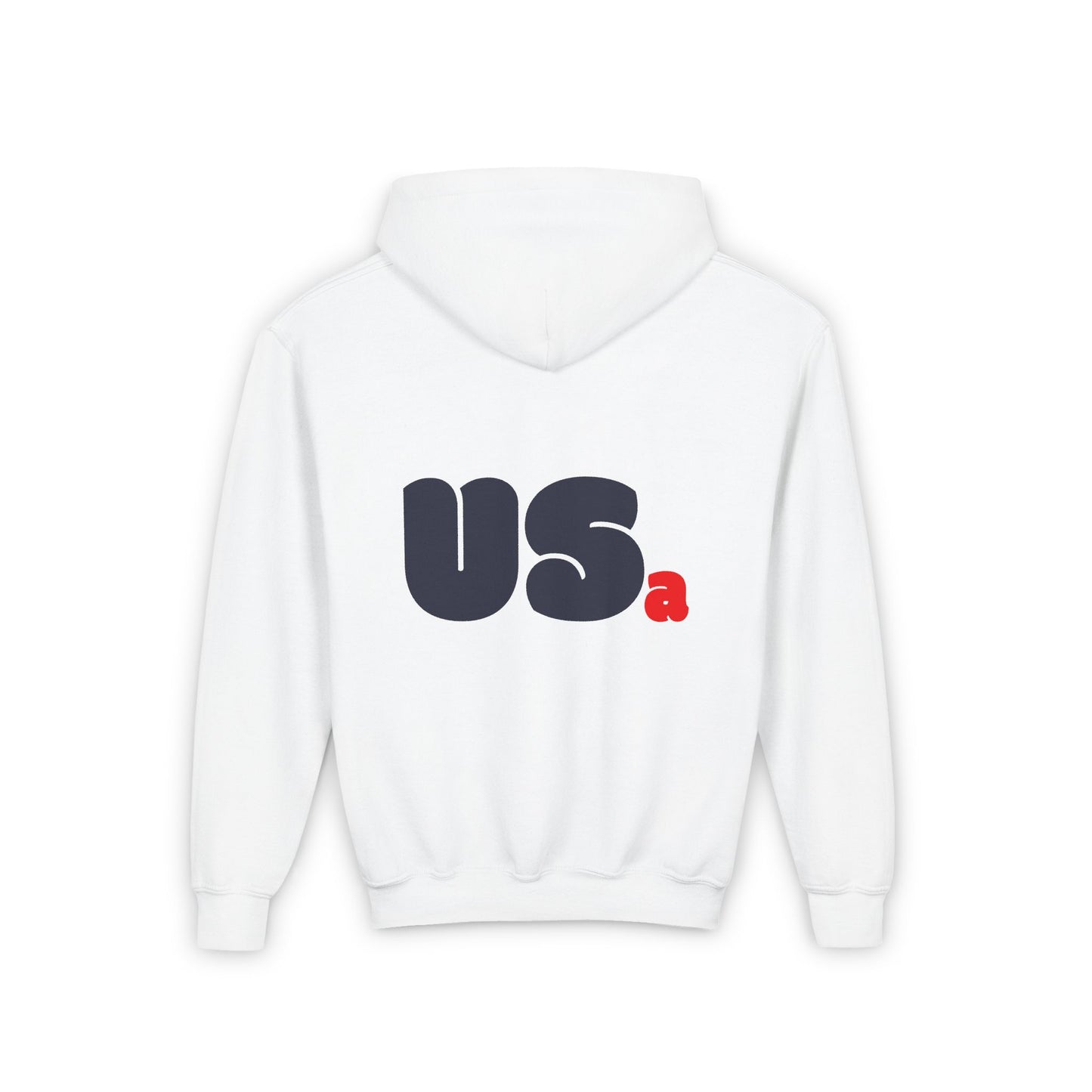 USa Youth Flag Bubble Hoodie - White