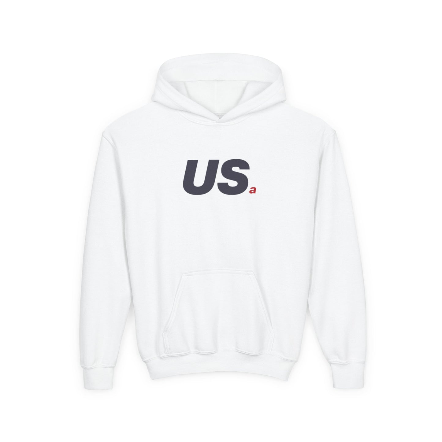 USa Youth Hoodie - White/Grey