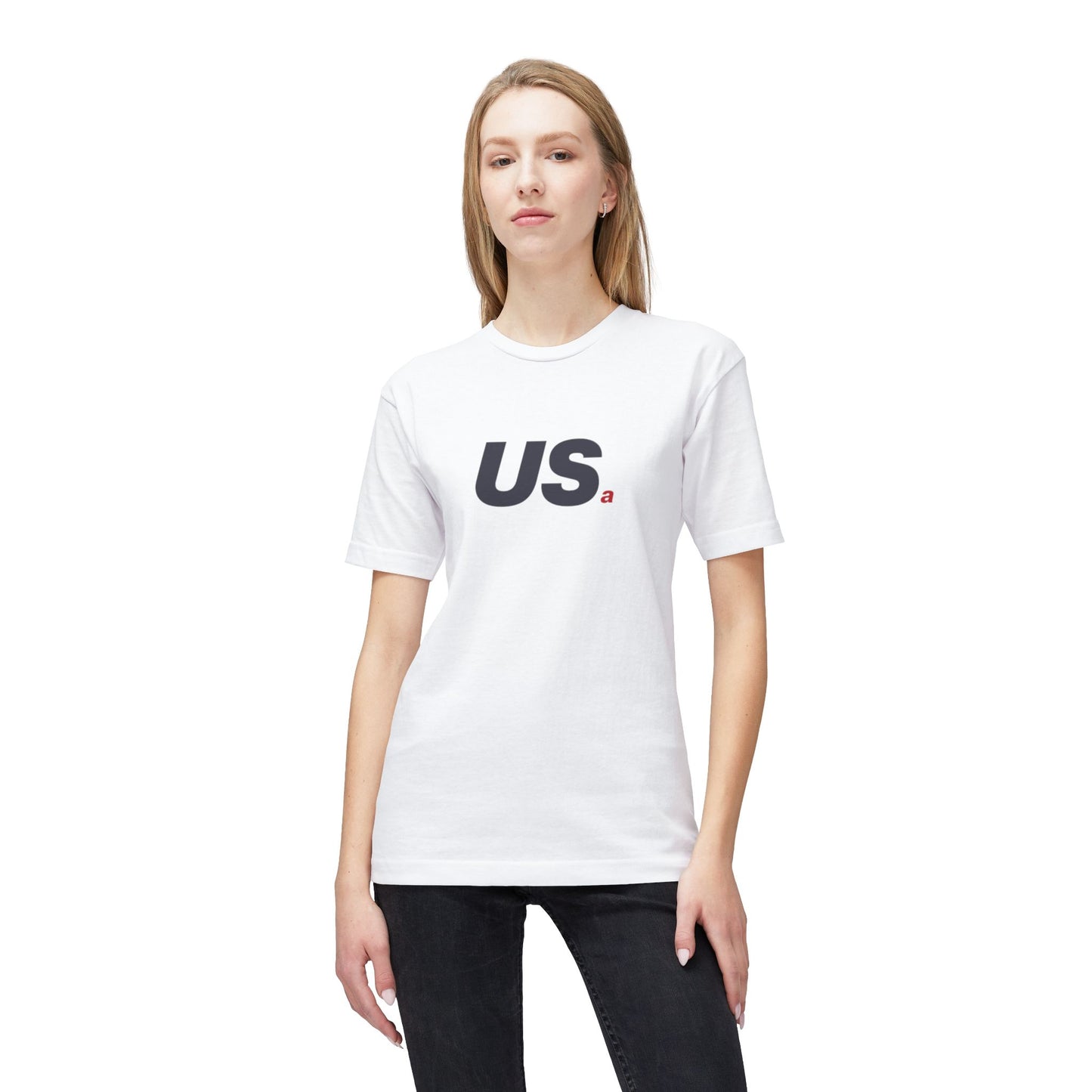 Standard USa Tee - White/Grey (Made in USA)