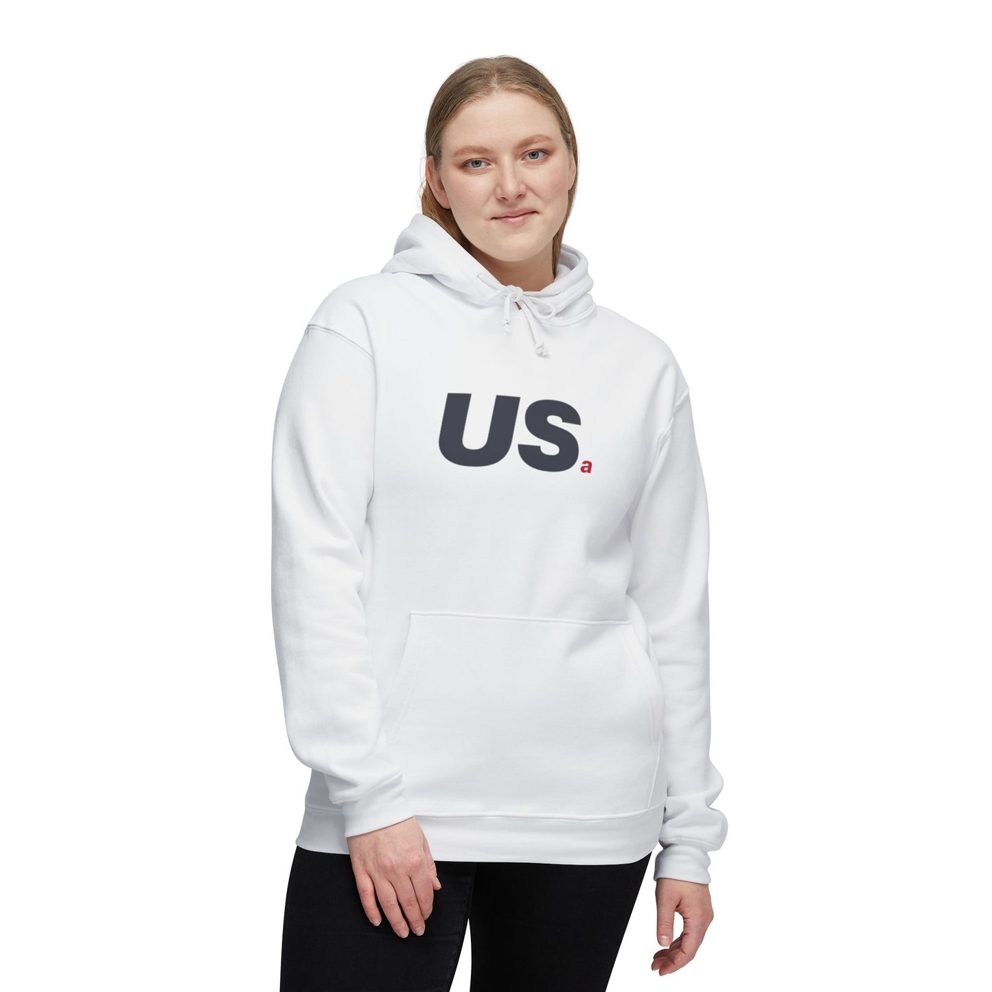 Standard USa Hoodie - White/Grey (Made in USA)