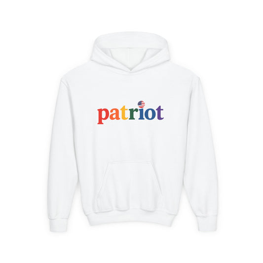 Youth Patriot Hoodie - White