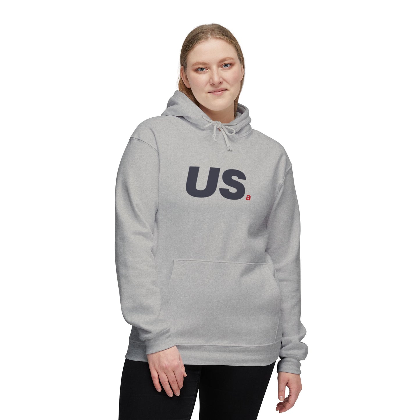 Standard USa Hoodie - White/Grey (Made in USA)