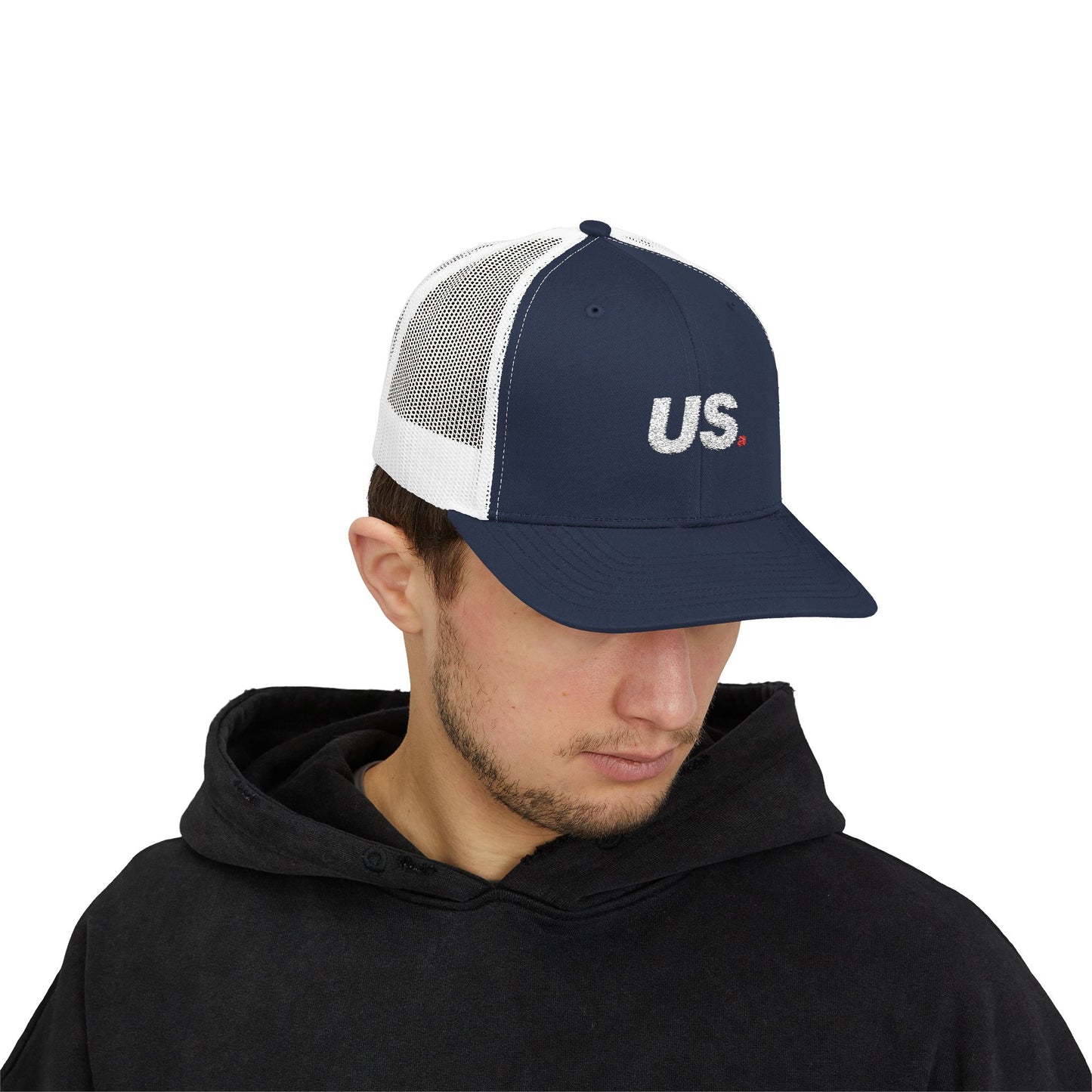 USa Trucker Hat - Navy/Black
