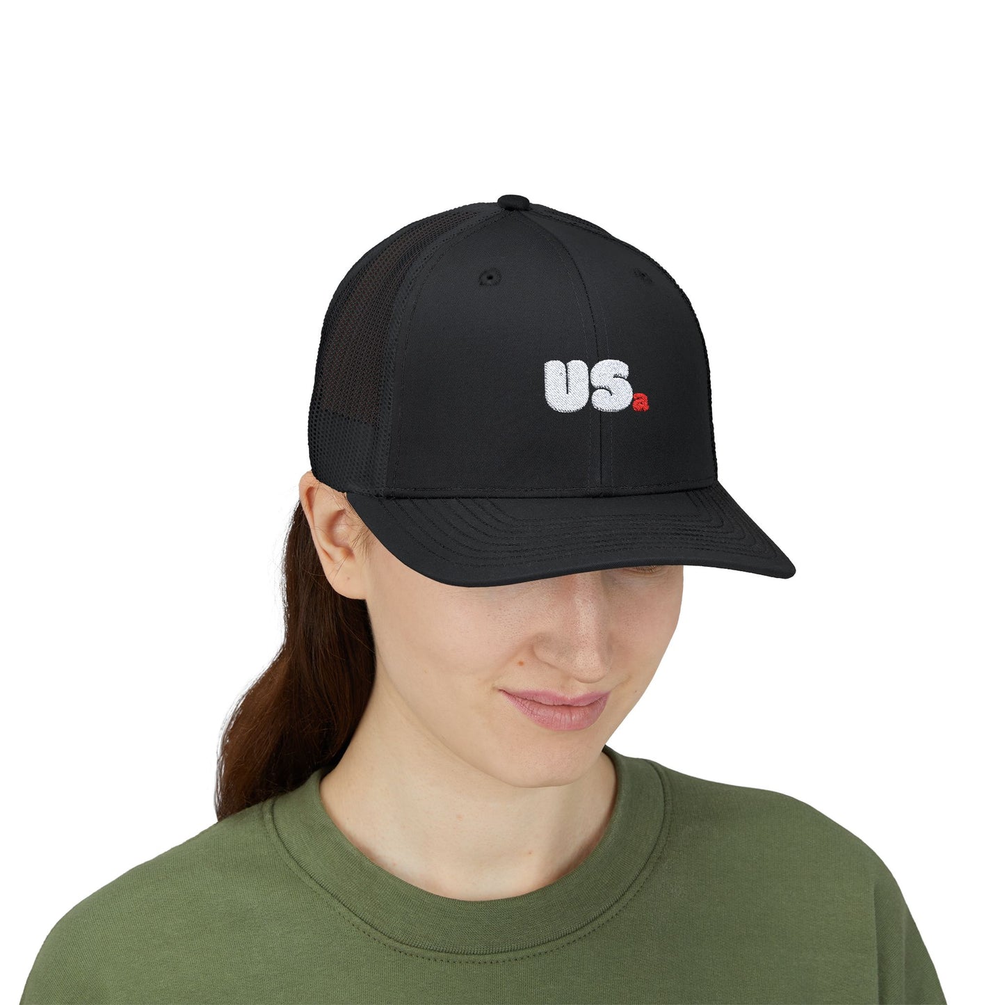 USa Bubble Trucker Hat - Navy/Black