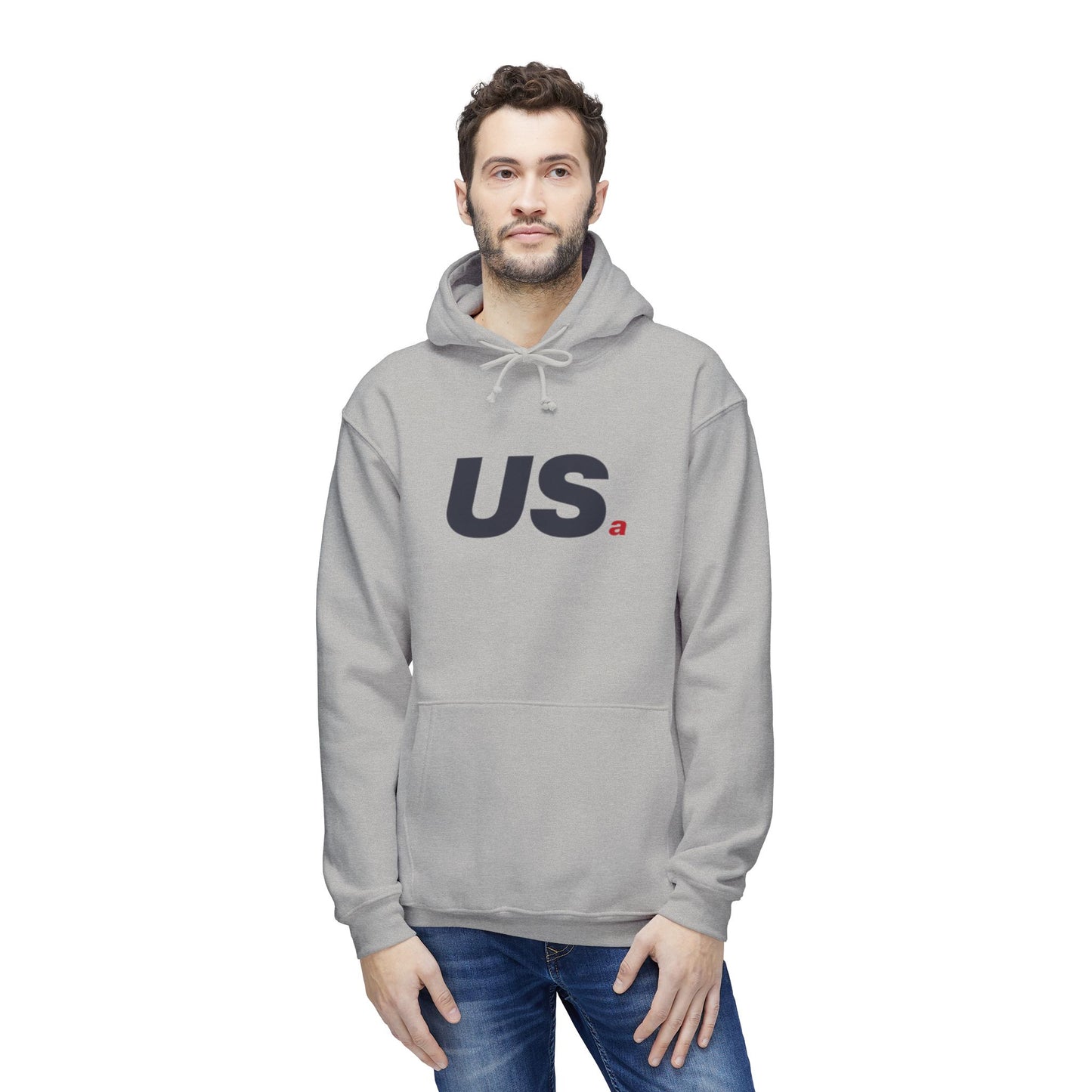 Standard USa Hoodie - White/Grey (Made in USA)